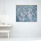 Colourclash Abstract Framed Canvas Oak 122 x 100 cm