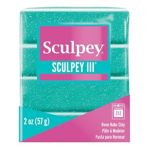 Sculpey Glitter Oven Bake Clay Turquoise 57 g