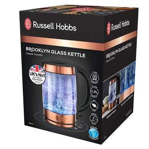 Russell Hobbs Brooklyn Glass Kettle Copper 1.7 L