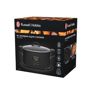 Russell Hobbs Searing Slow Cooker Black 6 L