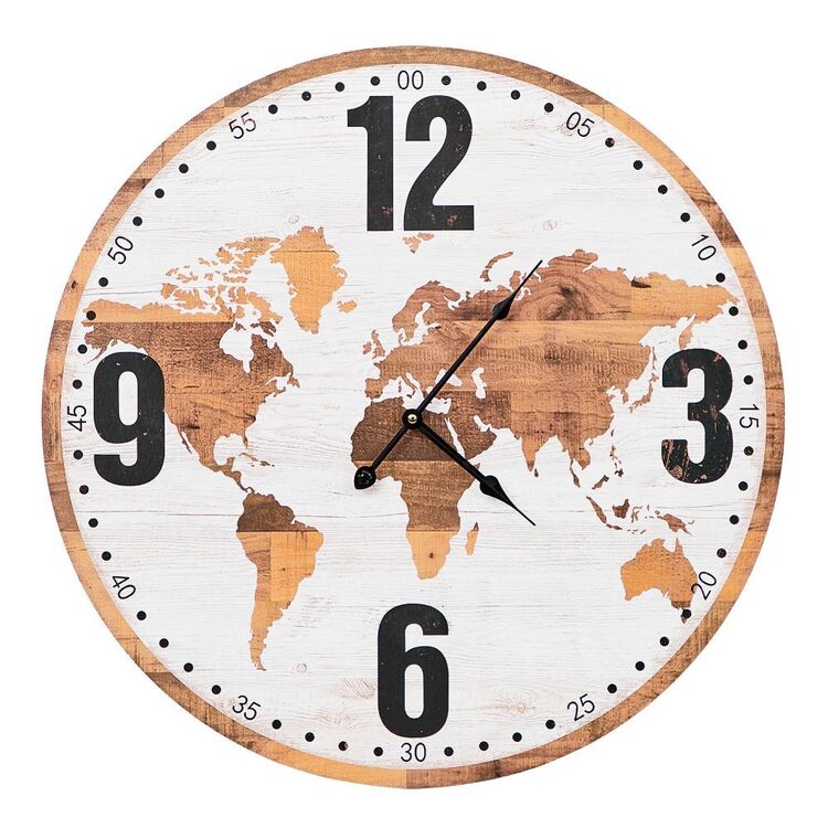 Cooper & Co MDF World Clock