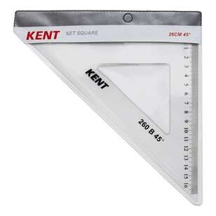 Kent Set 45 Degrees Square Clear 210 mm