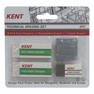 Kent Technical Eraser 4 Pack White