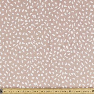 Animal Spot Printed 135 cm Rayon Fabric Taupe 135 cm