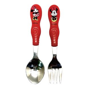 Minnie Mouse 2 Piece Cutlery Set Red