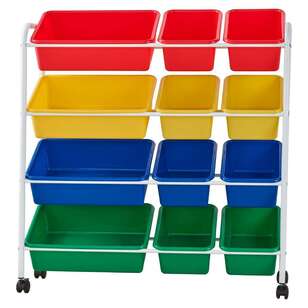 Club House Storage Stand With 12 Tubs Primary