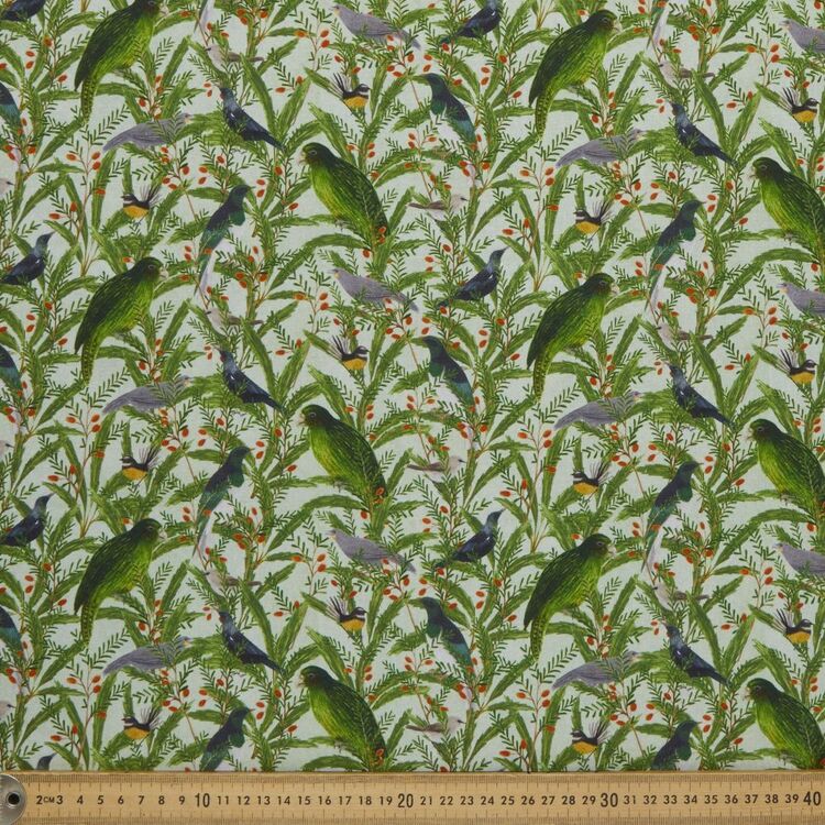Katherine Quinn Forest Birds Printed 112 cm Cotton Fabric