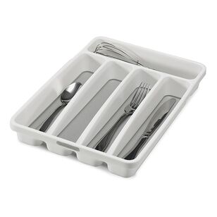 Madesmart Mini 5 Compartment Cutlery Tray White