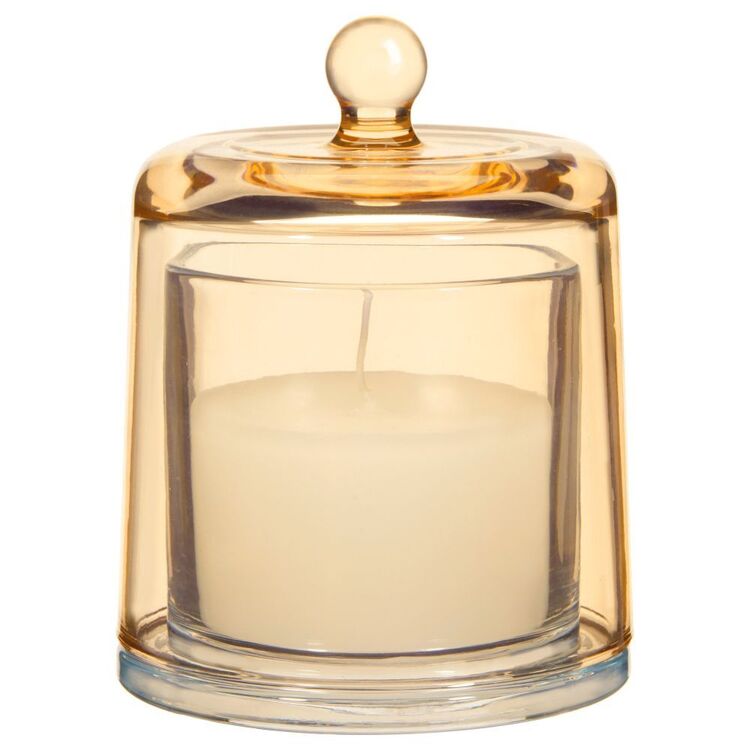 Bouclair Artistic Nook Candle In Glass Jar Yellow 10.5 x 14 cm