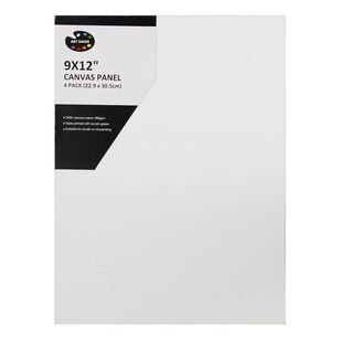 Art Saver 9 x 12 in Canvas Panel 4 Pack White 9 x 12 in