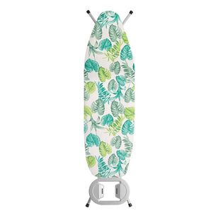 Living Space Cotton Leaves Ironing Board Cover Multicoloured 38 x 137 cm