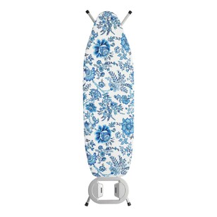 Living Space Cotton Floral Ironing Board Cover Blue 38 x 137 cm