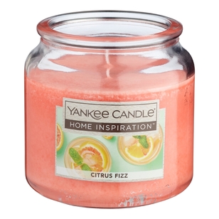 Yankee Candle Citrus Fizz Candle Jar Light Pink