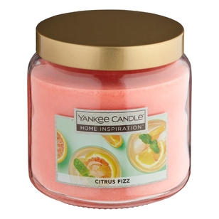 Yankee Candle Citrus Fizz Candle Jar Light Pink