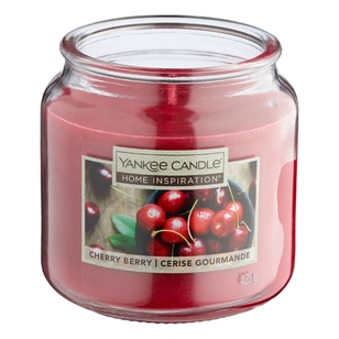 Yankee Candle Cherry Berry Candle Jar Dark Pink