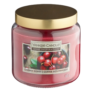 Yankee Candle Cherry Berry Candle Jar Dark Pink