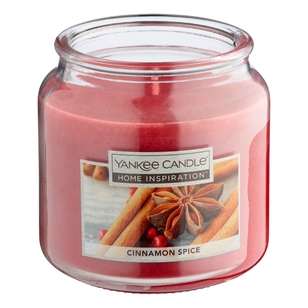 Yankee Candle Cinnamon Spice Candle Jar Red