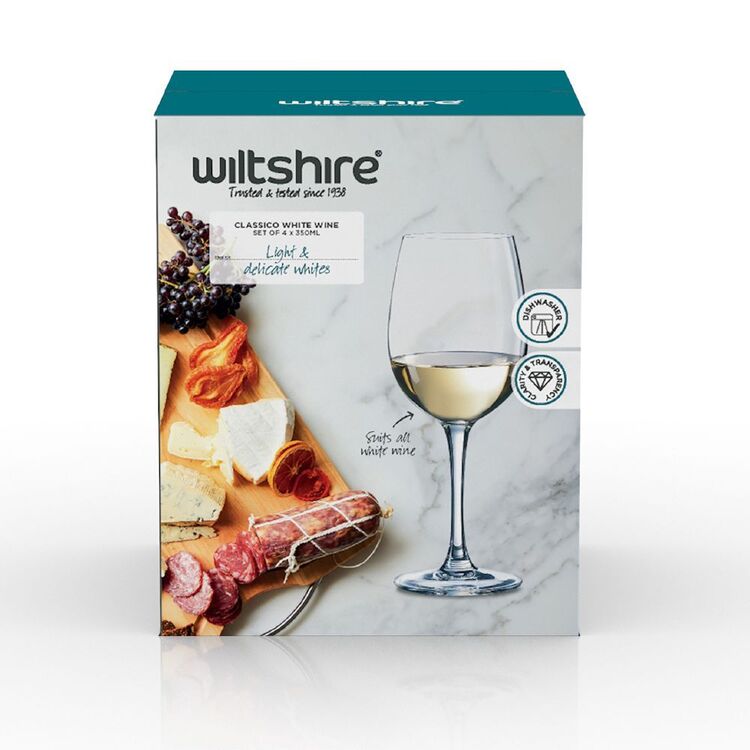 Wiltshire Classico White Wine Glasses Set Of 4