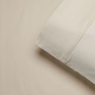 Luxury Living 1000 Thread Count Standard Pillowcase 2 Pack Ivory Standard