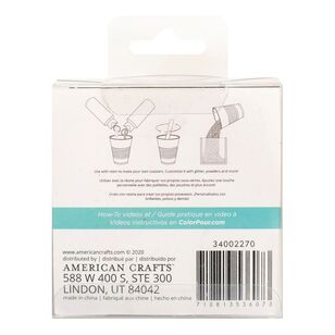 American Crafts Colour Pour Resin Wood Coasters 3 Pack Natural