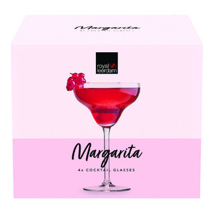 Royal Leerdam Margarita Glass Set 4 Pack Clear 300 mL