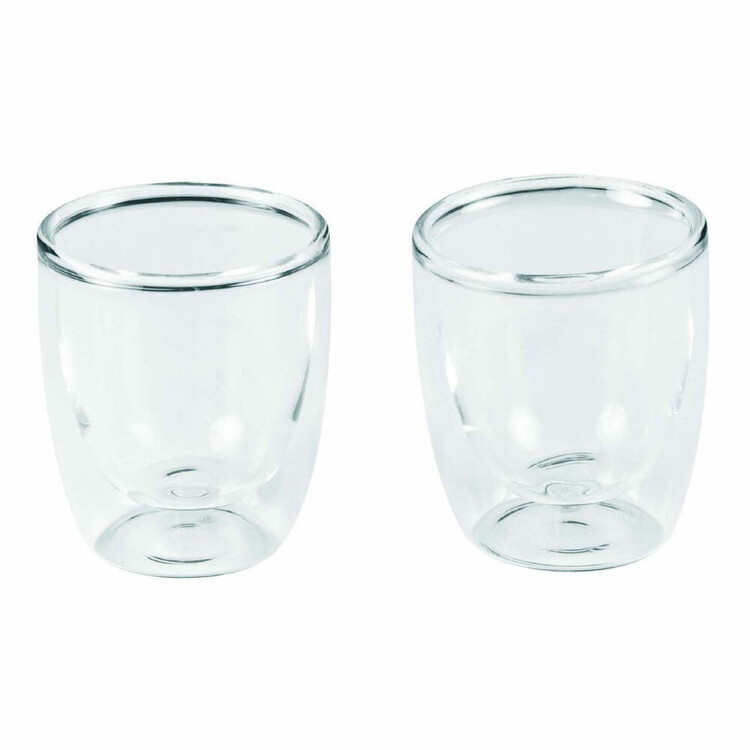 Leaf & Bean Double Walled Glasses Set Of 2