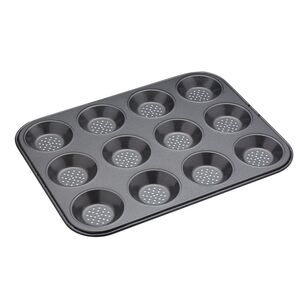 Mastercraft Crusty Bake 12 Cup Muffin Pan Grey