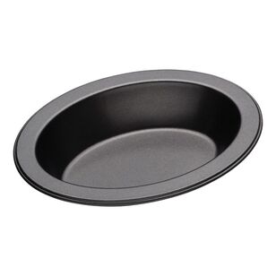 Mastercraft Heavy Base Oval Pie Dish Black 13 cm