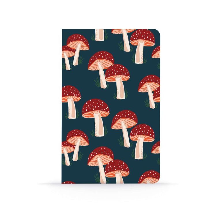 Denik Navy Mushroom Notebook