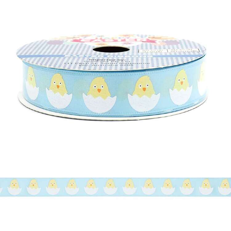 Happy Easter Satin Chick Ribbon