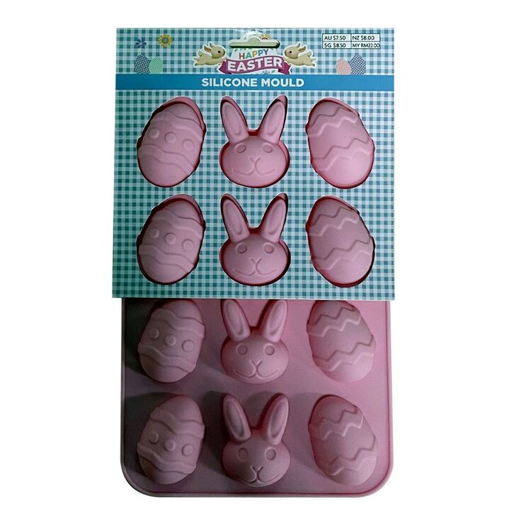 Happy Easter Egg & Bunny Silicone Mould