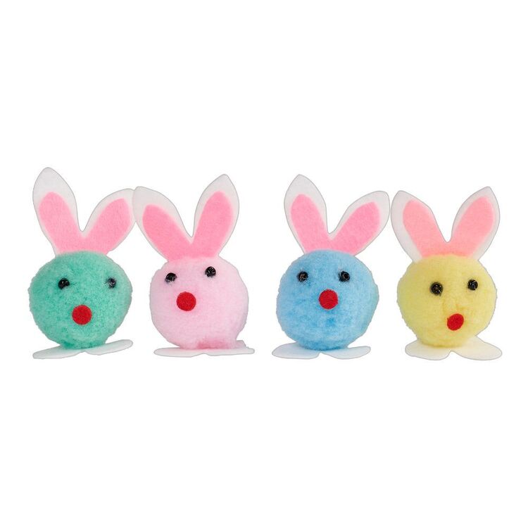 Happy Easter Chenille Bunny 4 Pack
