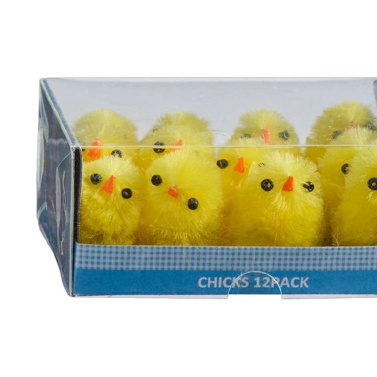 Happy Easter 2.5 cm Chicks 12 Pack