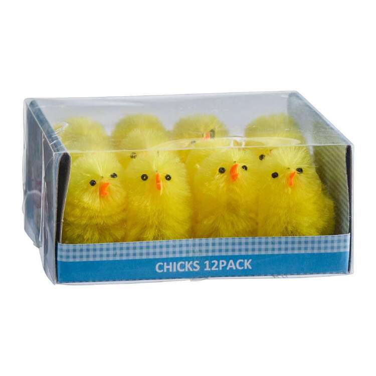 Happy Easter 4.5 cm Chicks 12 Pack