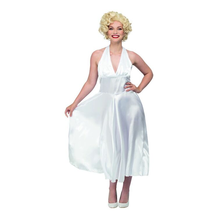 Spartys Adult Official Marilyn Monroe Costume White
