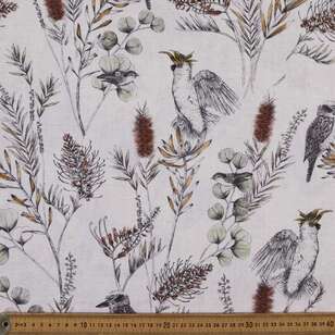 Native Digital Printed 112 cm Cotton Linen Fabric Sage 112 cm