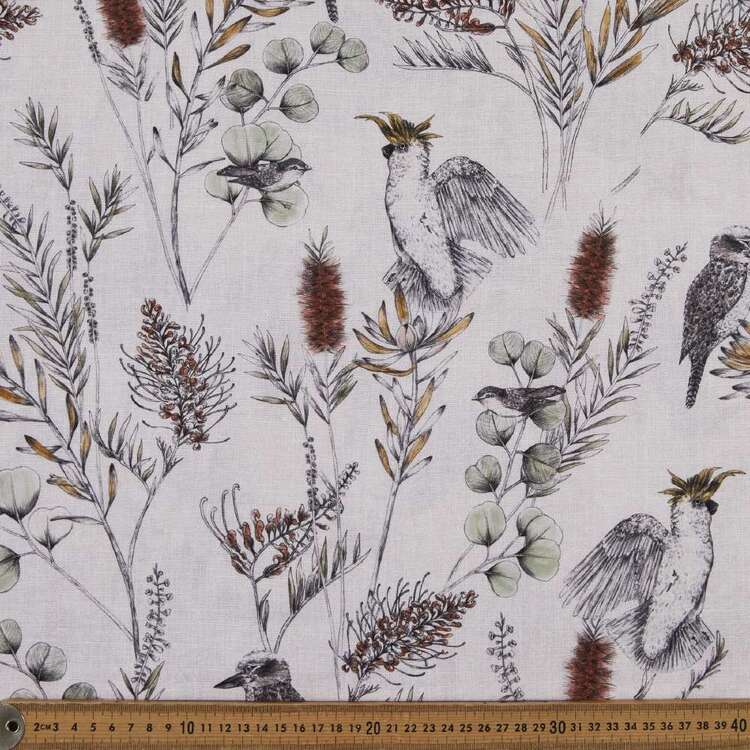 Native Digital Printed 112 cm Cotton Linen Fabric