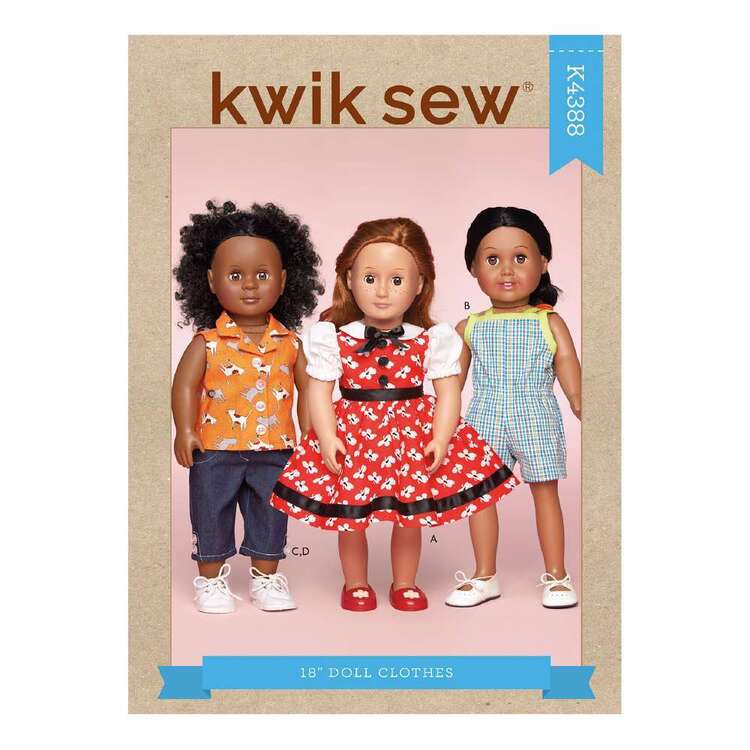 Kwik Sew K4388 18 Inch Doll Clothes