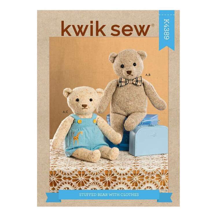 Kwik Sew K4389 Stuffed Bear & Clothes
