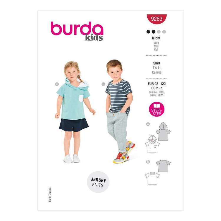 Burda 9283 Children's Tops