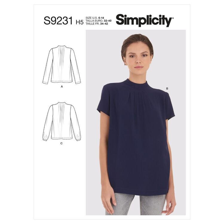 Simplicity Sewing Pattern S9231 Misses' Blouses