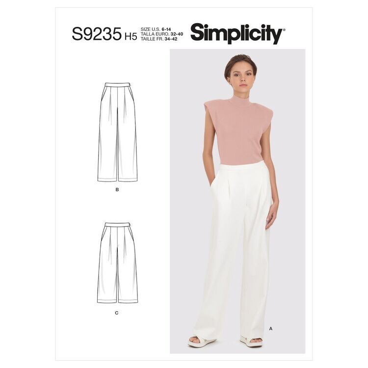 Simplicity Sewing Pattern S9235 Misses' Pants