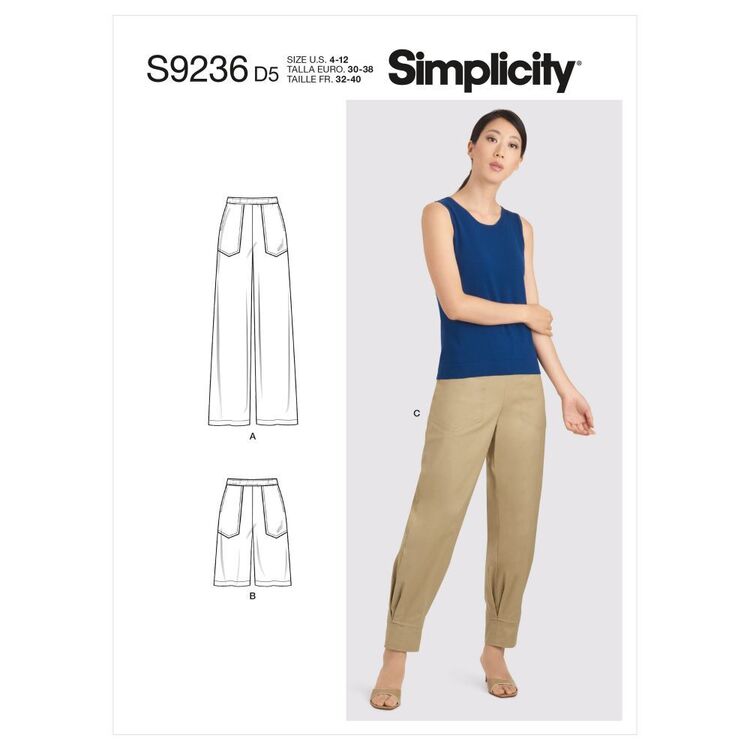 Simplicity Sewing Pattern S9236 Misses' Pants