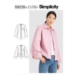 Simplicity Sewing Pattern S9239 Misses' Jackets A (XXS - XS - S - M - L - XL - XXL)