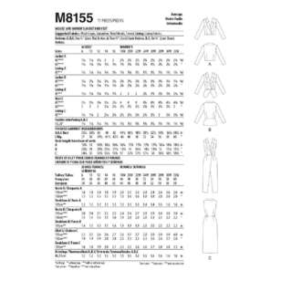 McCall's M8155 Misses' & Women's Jacket & Vest