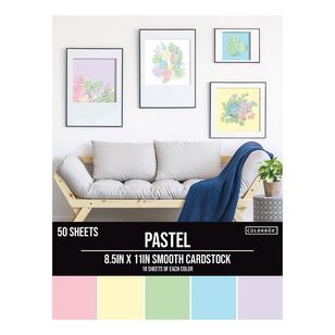 Colorbok Pastel Smooth Cardstock Pack Pastel 8.5 x 11 in