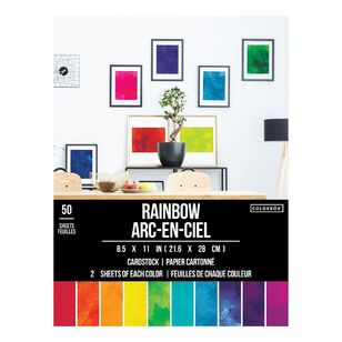 Colorbok Rainbow Specialty Cardstock Pack Multicoloured 8.5 x 11 in