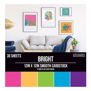 Colorbok Bright Cardstock Pack Bright 12 x 12 in