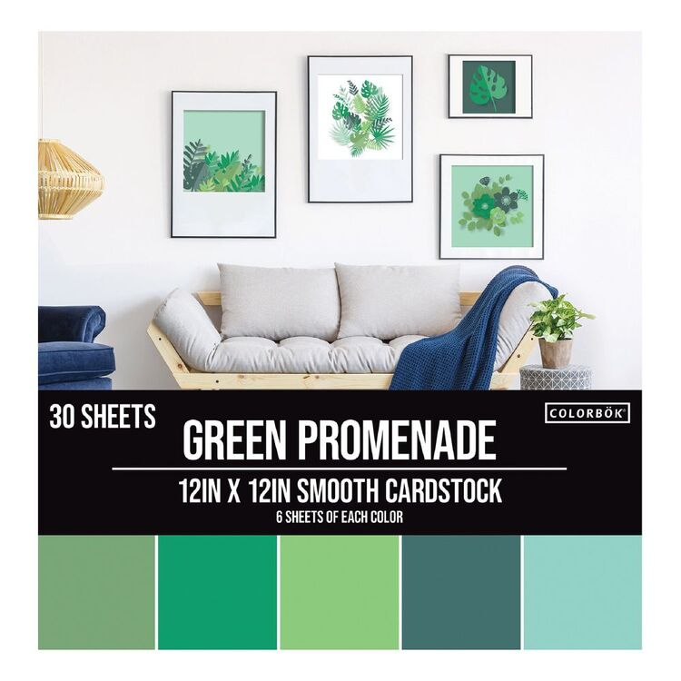 Colorbok Green Promenade Cardstock Pack