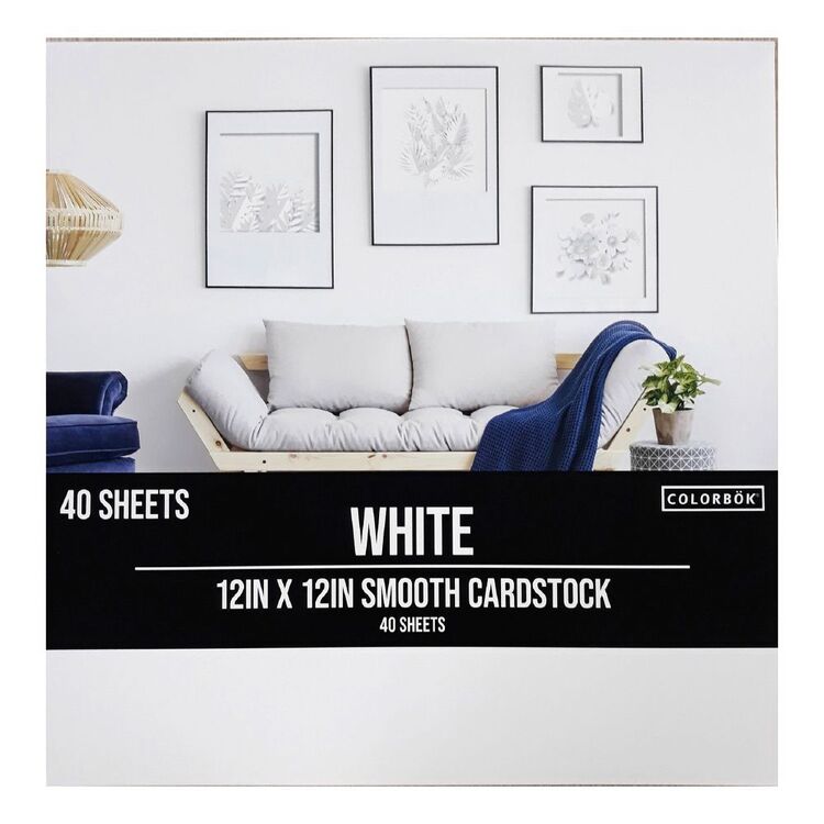 Colorbok White Smooth Cardstock Pack